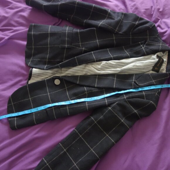 Zara Basic Glen 534 Made in Morocco 170/88A Size M Blazer - Picture 4 of 16